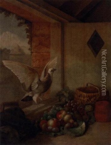 The Kitchen Window Oil Painting - John Bucknell Russell