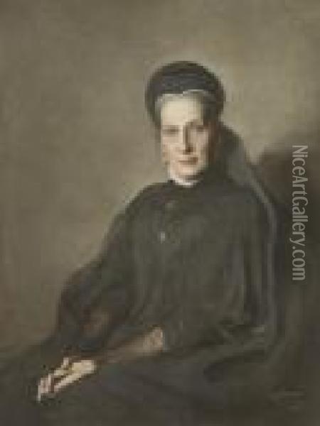 Portrait D'antoinette De Saxe-cobourg-gotha Et Bragance Oil Painting - Philip Alexius De Laszlo