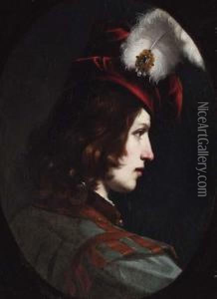 Portrait Of A Young Man Oil Painting - Cesare Dandini