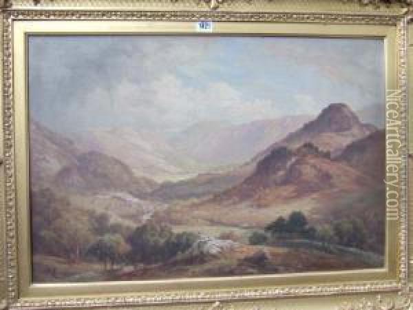 A View Of Aerossa Valley Oil Painting - Edward Henry Holder