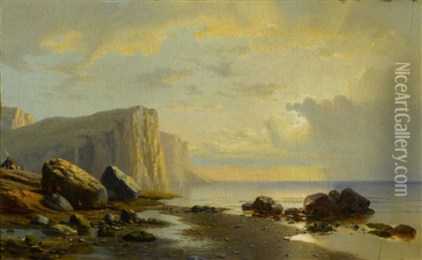 Sunset On The Coast Of Labrador Oil Painting - William Bradford