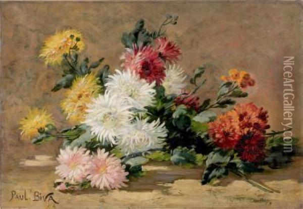 Fleurs Oil Painting - Paul Biva