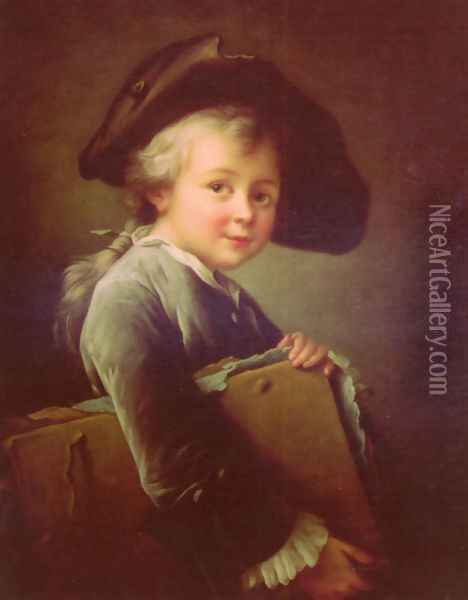 Portrait Of The Artist As A Young Man Oil Painting - F.H. Douais