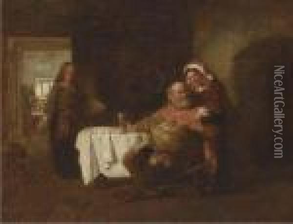 Falstaff In An Inn Oil Painting - Robert Alexander Hillingford