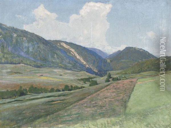 Sommerliche Juralandschaft Oil Painting - Leo Paul Samuel Robert