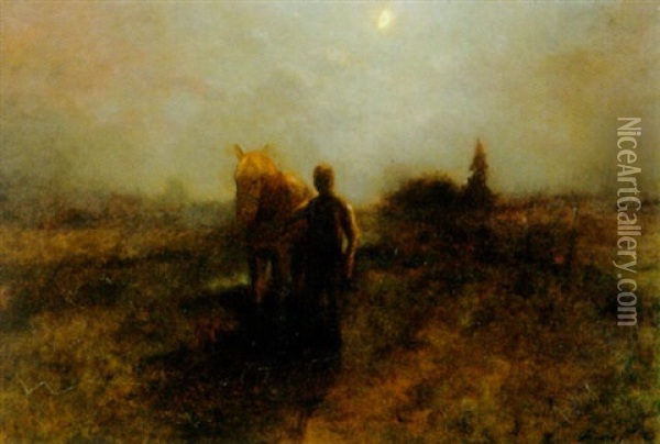 End Of The Day Oil Painting - George Inness Jr.