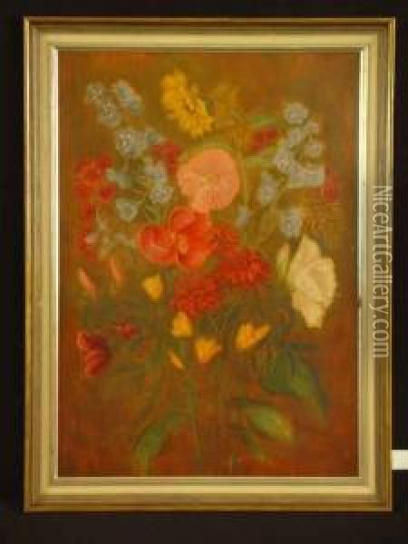 Blumenstrauss Oil Painting - G. Mayer