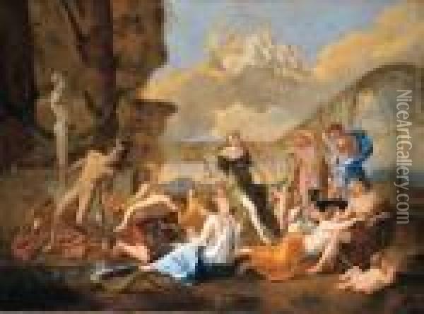 The Empire Of Flora Oil Painting - Nicolas Poussin