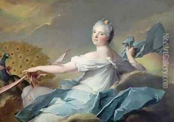 Portrait of Adelaide de France as the element Air Oil Painting - Jean-Marc Nattier