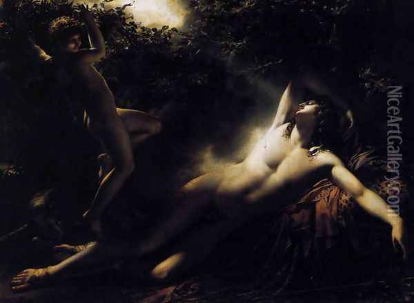 Endymion. Moonlight Effect Oil Painting - Anne-Louis Girodet de Roucy-Triosson