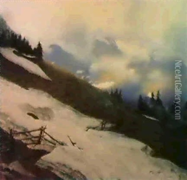 Vorfruhling Oil Painting - Erich Riefstahl