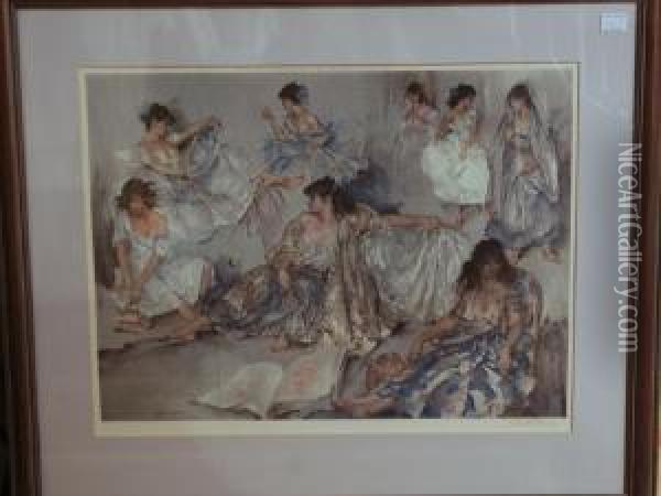 Variations Iv Oil Painting - Walter Westley Russell