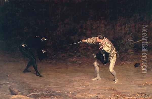 To the Death, 1877 Oil Painting - John Pettie