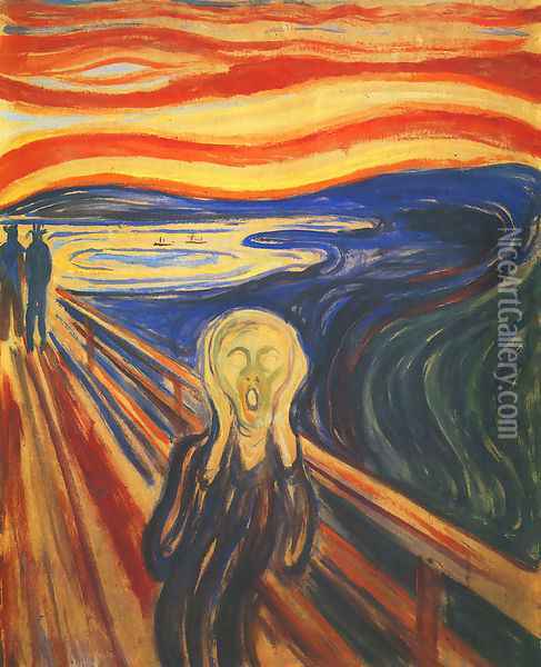Scream Oil Painting - Edvard Munch