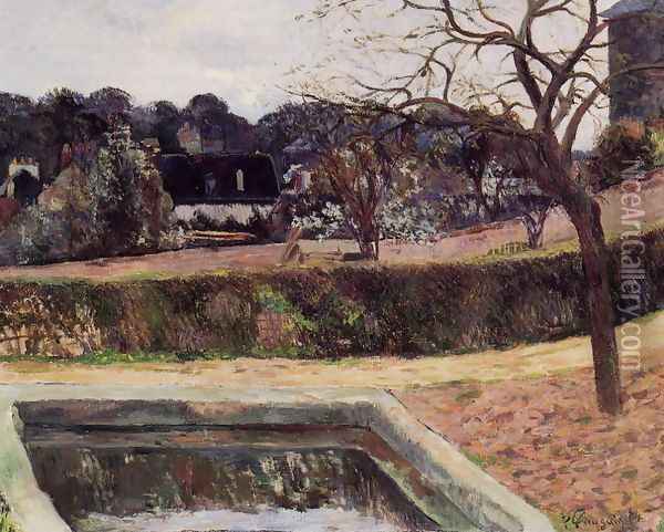 The Square Basin Aka Pond Oil Painting - Paul Gauguin