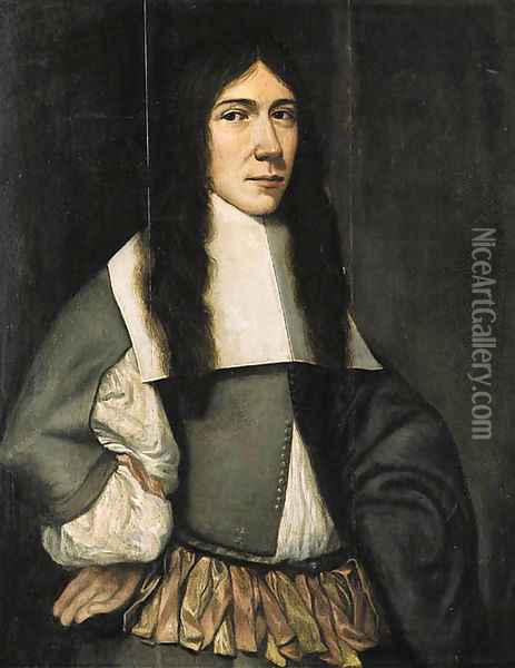 Portrait of a man Oil Painting - Jan Van Rossum