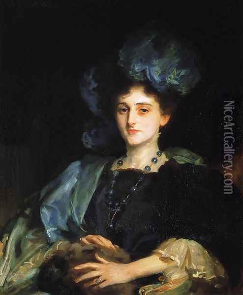 Katherine Lewis Oil Painting - John Singer Sargent