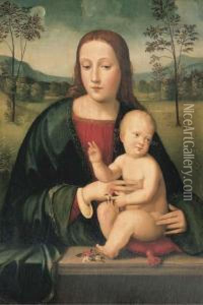 The Madonna And Child Oil Painting - Francesco Francia