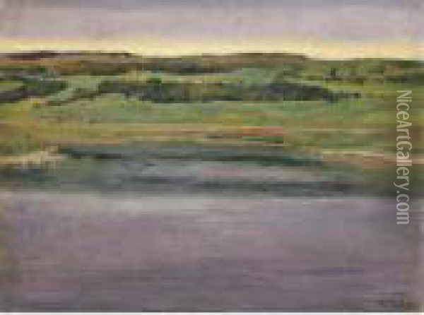 Lake Joux Oil Painting - Ferdinand Hodler
