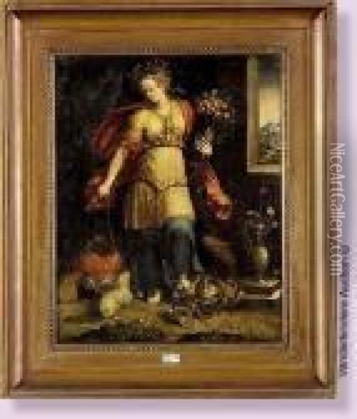 Allegorie Oil Painting - Girolamo da Carpi