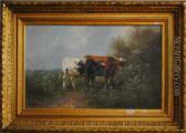 Vache Oil Painting - Henry Schouten