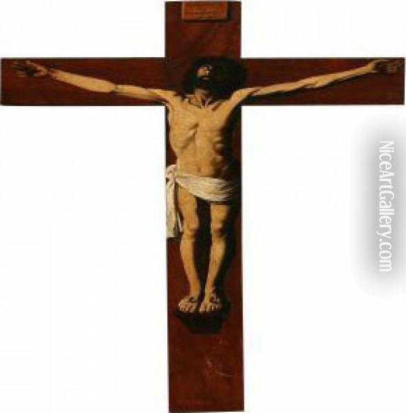 The Crucified Jesus Oil Painting - Francisco De Zurbaran