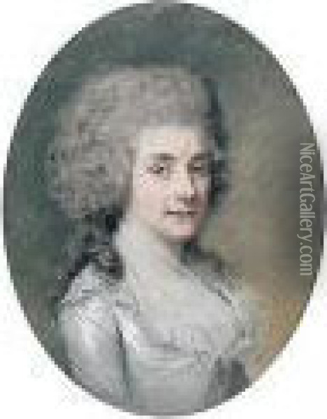 Portrait Of Rt Hon Sir John Newport, 1st Bt.; Portrait Of Lady Ellen Newport Oil Painting - Hugh Douglas Hamilton