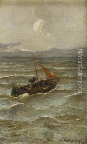 Pescatore Al Largo Oil Painting - Mose Bianchi