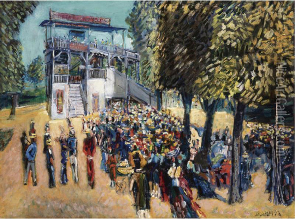 The Fairground Oil Painting - Alexei Alexeevich Arapov