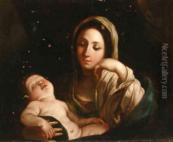 The Madonna and Child 2 Oil Painting - Guido Reni