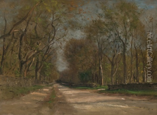 Roadway Through The Forest, Spain Oil Painting - Samuel Colman