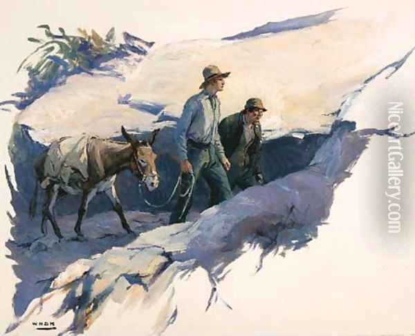Showin' the Trail Oil Painting - William Henry Dethlef Koerner