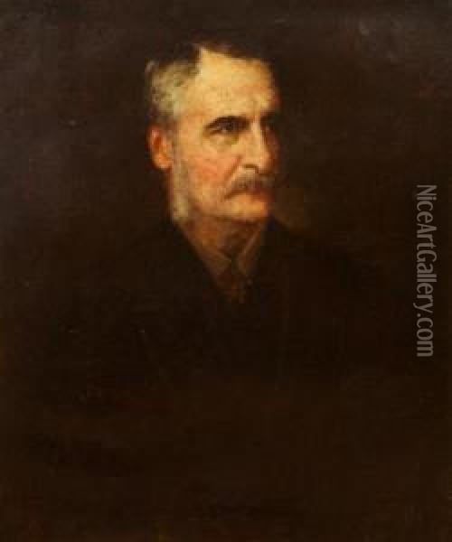 Portrait Of Wheeler Peckham Oil Painting - Eastman Johnson