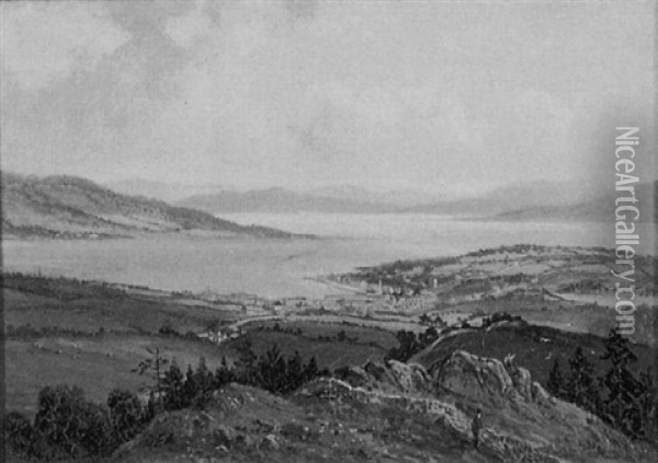 The Clyde Rothesay From Barone Hill Oil Painting - Albert Dunington