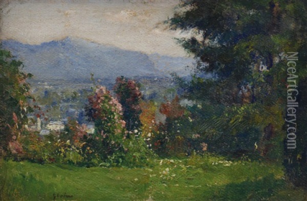Campagna Piemontese Oil Painting - Giovanni Colmo