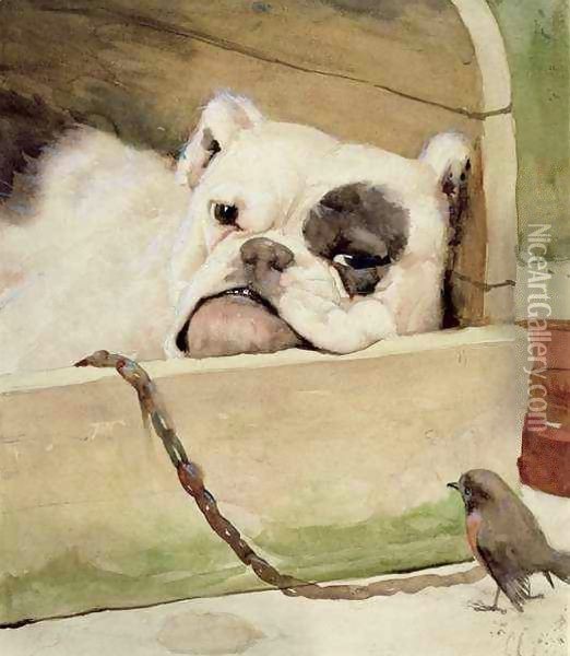 Bulldog 2 Oil Painting - Cecil Charles Aldin