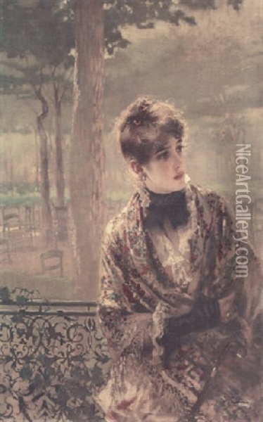 L'attente Oil Painting - Vittorio Matteo Corcos