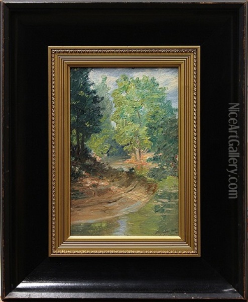 River Bend Oil Painting - Leon Lippert
