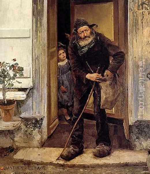 The Beggar Oil Painting - Jules Bastien-Lepage