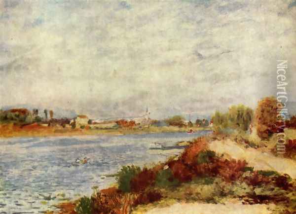 River at Argenteuil Oil Painting - Pierre Auguste Renoir