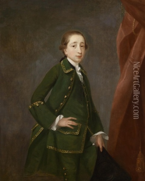 Portrat Des Jungen Peter John Fremeaux Oil Painting - John Astley