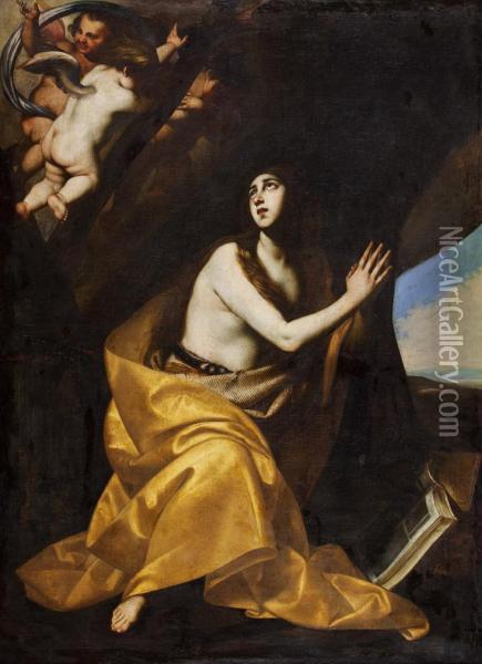 Maddalena Penitente Oil Painting - Francesco Pacecco De Rosa