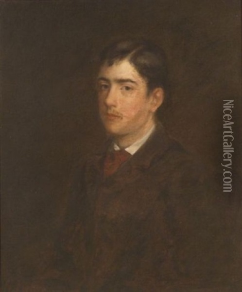 Portrait Of A Boy (mr. Agassiz) Oil Painting - George F. Fuller