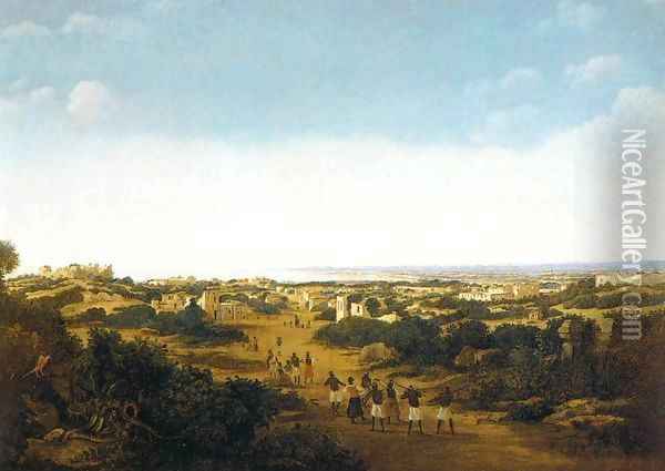 View of the Ruins of Olinda, Brazil Oil Painting - Frans Jansz. Post