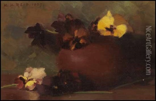Flowers Oil Painting - Mary Augusta Hiester Reid
