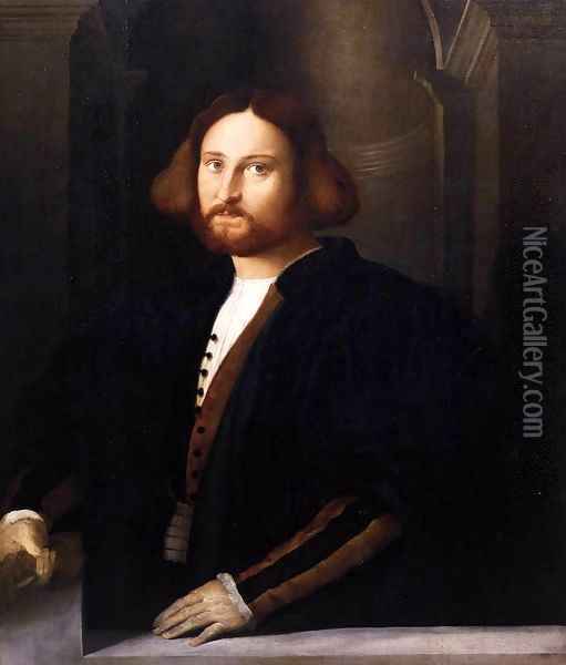 Portrait of Francesco Querini Oil Painting - Palma Vecchio (Jacopo Negretti)