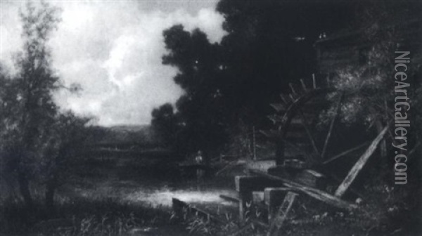 Jake's Mill - Long Island Oil Painting - Charles Henry Miller