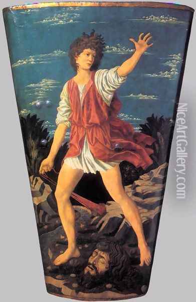 The Youthful David Oil Painting - Andrea Del Castagno