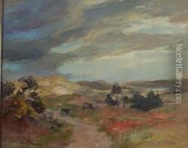 Homeward Bound - Sunset Oil Painting - Charles Hodge Mackie