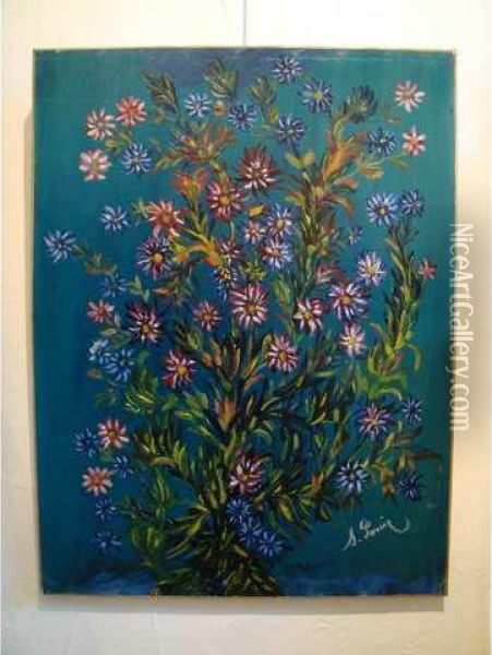 Fleurs Des Champ Oil Painting - Seraphine De Senlis